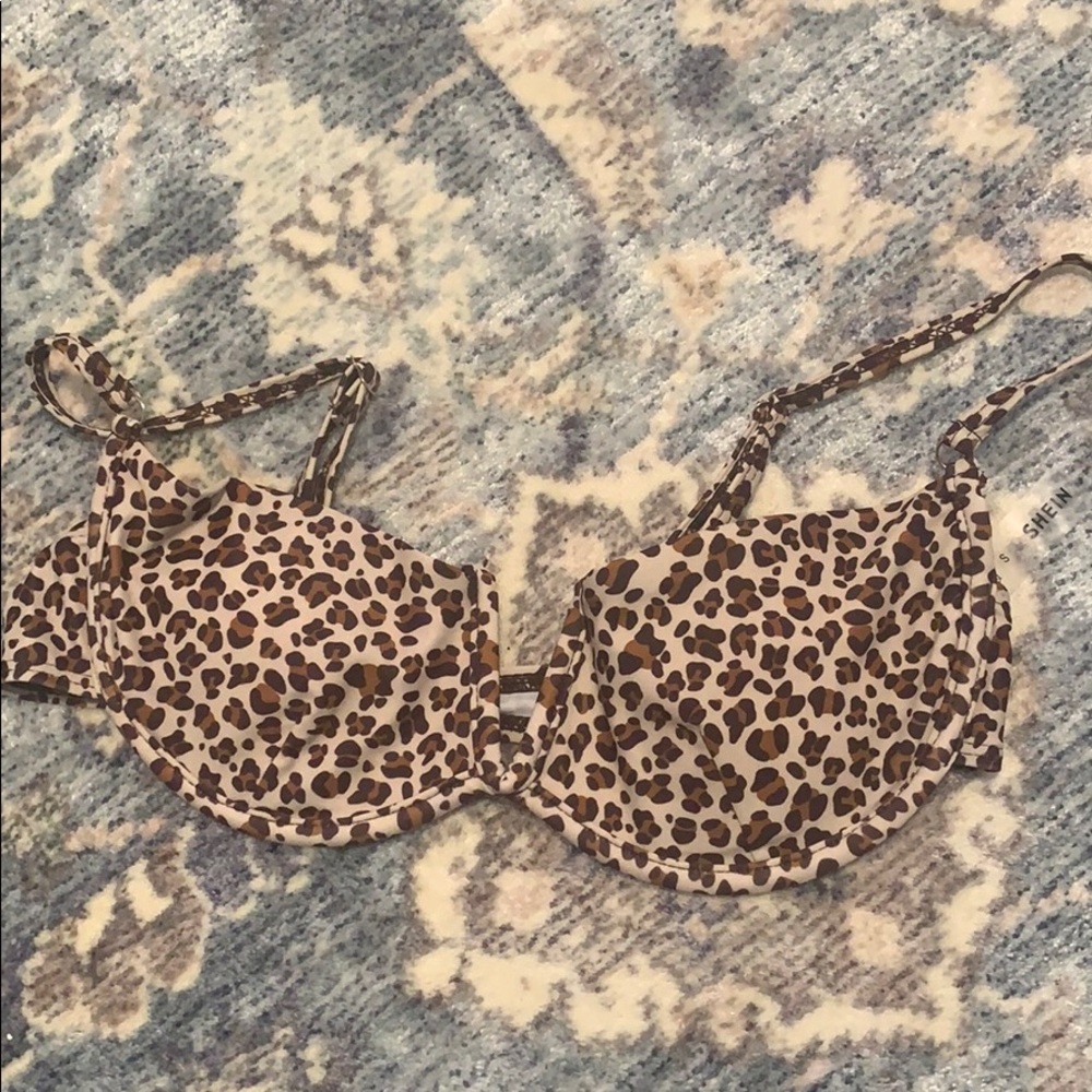 cheetah bikini top